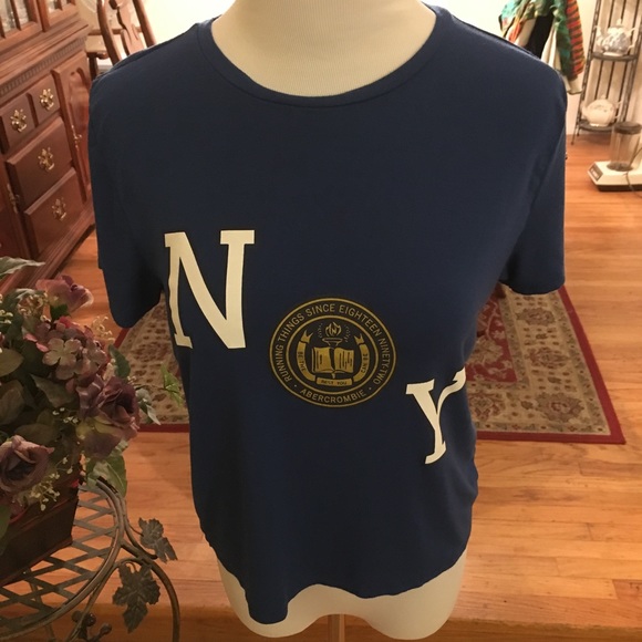 Abercrombie & Fitch Royal Blue Mid Crop Top - Picture 5 of 10